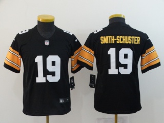Youth Pittsburgh Steelers 19 JuJu Smith-Schuster Vapor Limited Jersey Black New Style