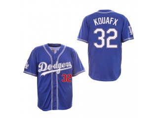 Los Angeles Dodgers 32 Sandy Koufax Baseball Jersey Blue 1999-2000