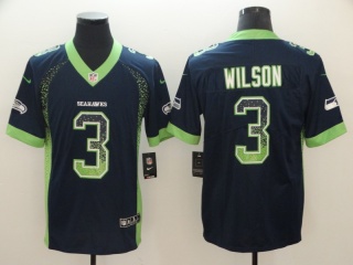 Seattle Seahawks 3 Russell Wilson Drift Vapor Untouchable Limited Jersey Blue