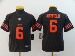 Youth Cleveland Browns 6 Baker Mayfield Color Rush Limited Jersey Brown