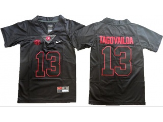 Youth Alabama Crimson Tide #13 Tua Tagovailoa Jersey Black