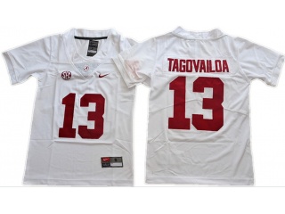 Youth Alabama Crimson Tide #13 Tua Tagovailoa Jersey White