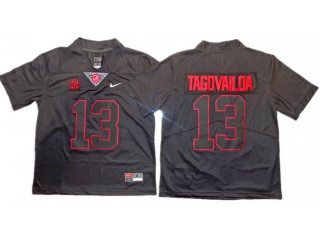 Alabama Crimson Tide #13 Tua Tagovailoa Jersey Black