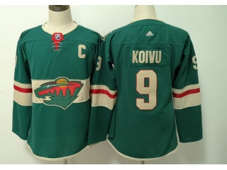 Adidas Minnesota Wild #9 Mikko Koivu Youth Jersey Green