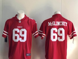 San Francisco 49ers 69 Mike McGlinchey Vapor Limited Football Jersey Red