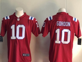 New England Patriots 10 Josh Gordon Vapor Limited Football Jersey Red