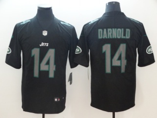 New York Jets #14 Sam Darnold Vapor Untouchable Limited Jersey Black Impact