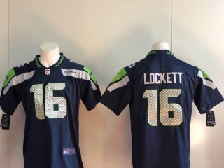 Seattle Seahawks 16 Tyler Lockett Vapor Limited Football Jersey Blue