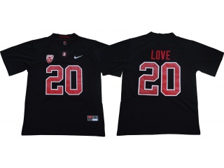 Stanford Cardinal #20 Bryce Love College Football Jerseys Blackout