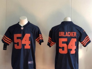 Chicago Bears 54 Brain Urlacher Vapor Limited Football Jersey Blue with Orange Number