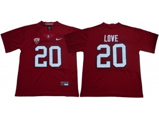 Stanford Cardinal #20 Bryce Love College Football Jerseys Red
