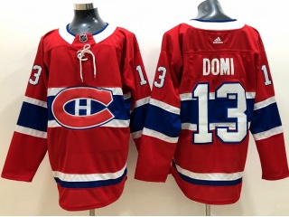 Adidas Montreal Canadiens #13 Max Domi Jersey Red