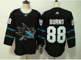 Adidas San Jose Sharks #88 Brent Burns Hockey Jersey Black