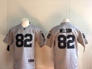 Oakland Raiders 82 Jordy Nelson Limited Jersey Gridiron Gray