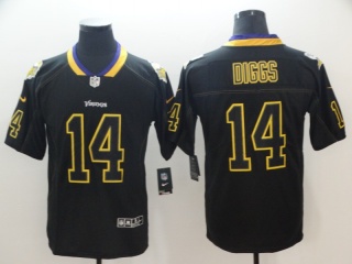 Minnesota Vikings 14 Stefon Diggs Lights Out Vapor Limited Jersey Black