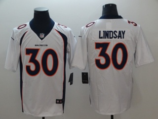 Denver Broncos 30 Phillip Lindsay Vapor Limited Jersey White