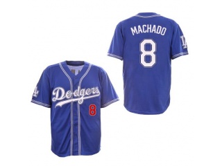 Los Angeles Dodgers #8 Manny Machado Baseball Jersey Blue 1999-2000