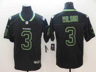 Seattle Seahawks 3 Russell Wilson lights Out Vapor Limited Jersey Black