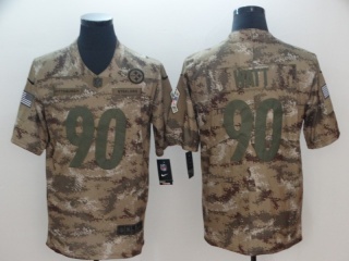 Pittsburgh Steelers #90 T.J. Watt Salute to Service Limited Jersey Camo