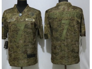 Pittsburgh Steelers #7 Ben Roethlisberger Salute to Service Limited Jersey Camo