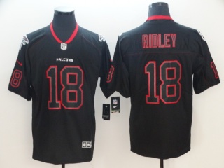 Atlanta Falcons #18 Calvin Ridley Vapor Untouchable Limited Jersey Black Lights Out