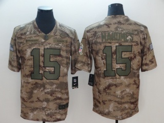 Kansas City Chiefs #15 Patrick Mahomes Salute to Service Limited Jersey Camo