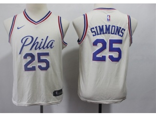 Nike Youth Philadelphia 76ers #25 Simmonds Cream City Jersey