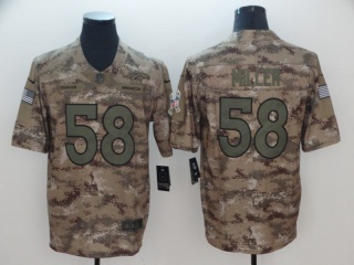 Denver Broncos 58 Von Miller Nike Camo Salute to Service Limited Jersey