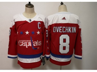 Adidas Washington Capitals #8 Alexander Ovechkin 3rd Hockey Jersey Red
