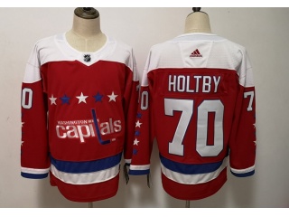 Adidas Washington Capitals #70 Braden Holtby 3rd Hockey Jersey Red