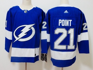 Adidas Tampa Bay Lightning 21 Brayden Point Hockey Jersey Blue