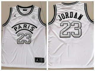 Jordan X Paris Saint-Germain 23 Michael Basketball Jersey White