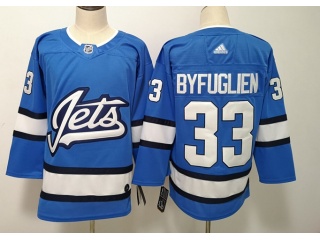 Adidas Winnipeg Jets #33 Dustin Byfuglien New Style Hockey Jeresey Blue