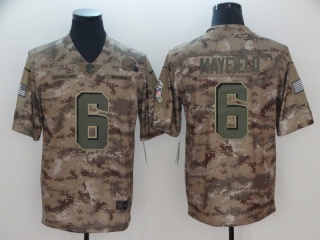 Cleveland Browns #6 Baker Mayfield Salute to Service Limited Jersey Camo