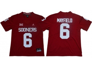 Oklahoma Sooners #6 Baker Mayfield Vapor Limited Jersey Red