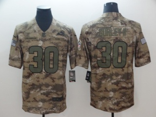 St.Louis Rams 30 Todd Gurley II Nike Salute to Service Limited Jersey Camo