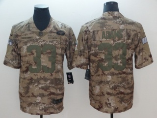 New York Jets 33 Jamal Adams Nike Salute to Service Limited Jersey Camo