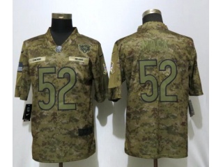 Chicago Bears 52 Khalil Mack Nike Salute to Service Limited Jersey Camo