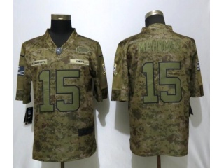 Kansas City Chiefs 15 Patrick Mahomes II Nike Salute to Service Limited Jersey Camo