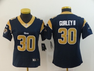 Woman St.Louis Rams #30 Todd Gurley Vapor Untouchable Limited Jersey Dark Blue