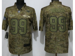Los Angeles Rams #99 Aaron Donald Salute to Service Vapor Limited Jersey Camo