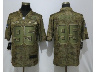 Cleveland Browns #95 Myles Garrett Salute to Service Vapor Limited Jersey Camo