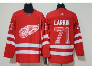 Adidas Detroit Red Wings #71 Dylan Larkin Drift Fashion Hockey Jersey