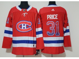 Adidas Montreal Canadiens #31 Carey Price Drift Fashion Hockey Jersey Red