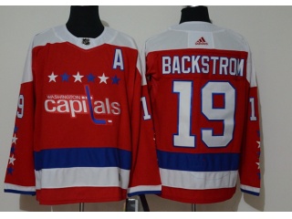 Adidas Washington Capitals #19 Nicklas Backstrom 3rd Hockey Jersey Red