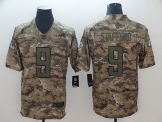 Detroit Lions #9 Matthew Stafford Salute to Service Limited Jersey Camo