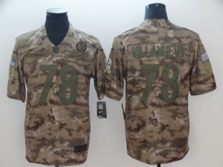 Pittsburgh Steelers #78 Alejandro Villanueva Salute to Service Limited Jersey Camo