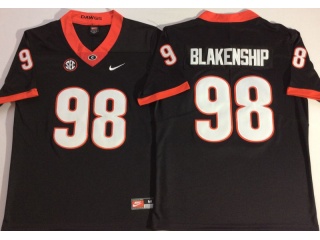 Georgia Bulldogs #98 Rodrigo Blakenship College Football Jersey Black