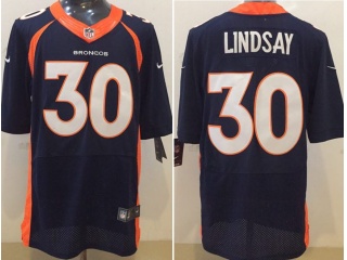 Denver Broncos 30 Phillip Lindsay Elite Football Jersey Blue