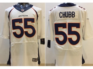 Denver Broncos 55 Bradley Chubb Elite Football Jersey White